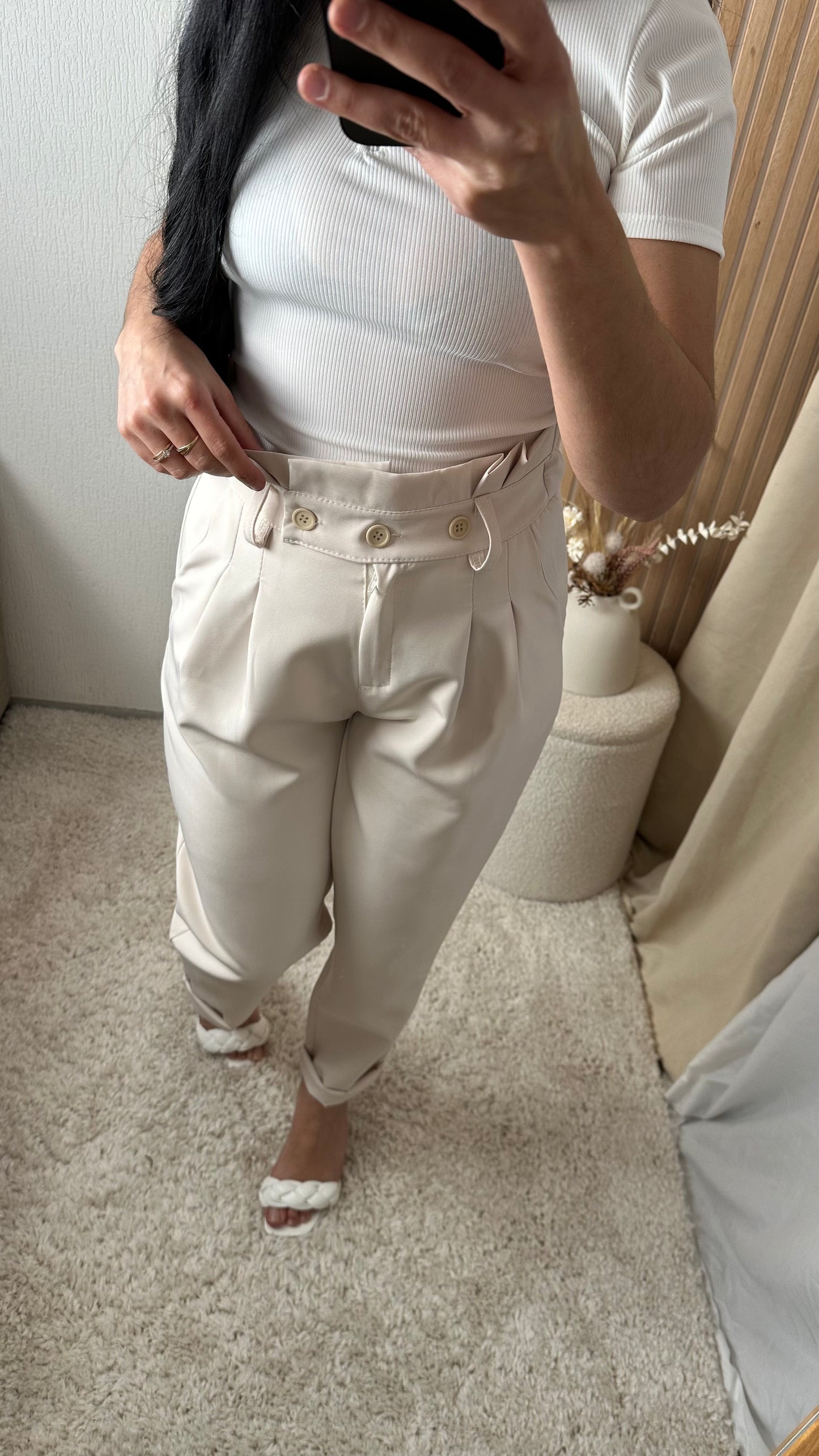 PANTALON UNI SOFIA BEIGE