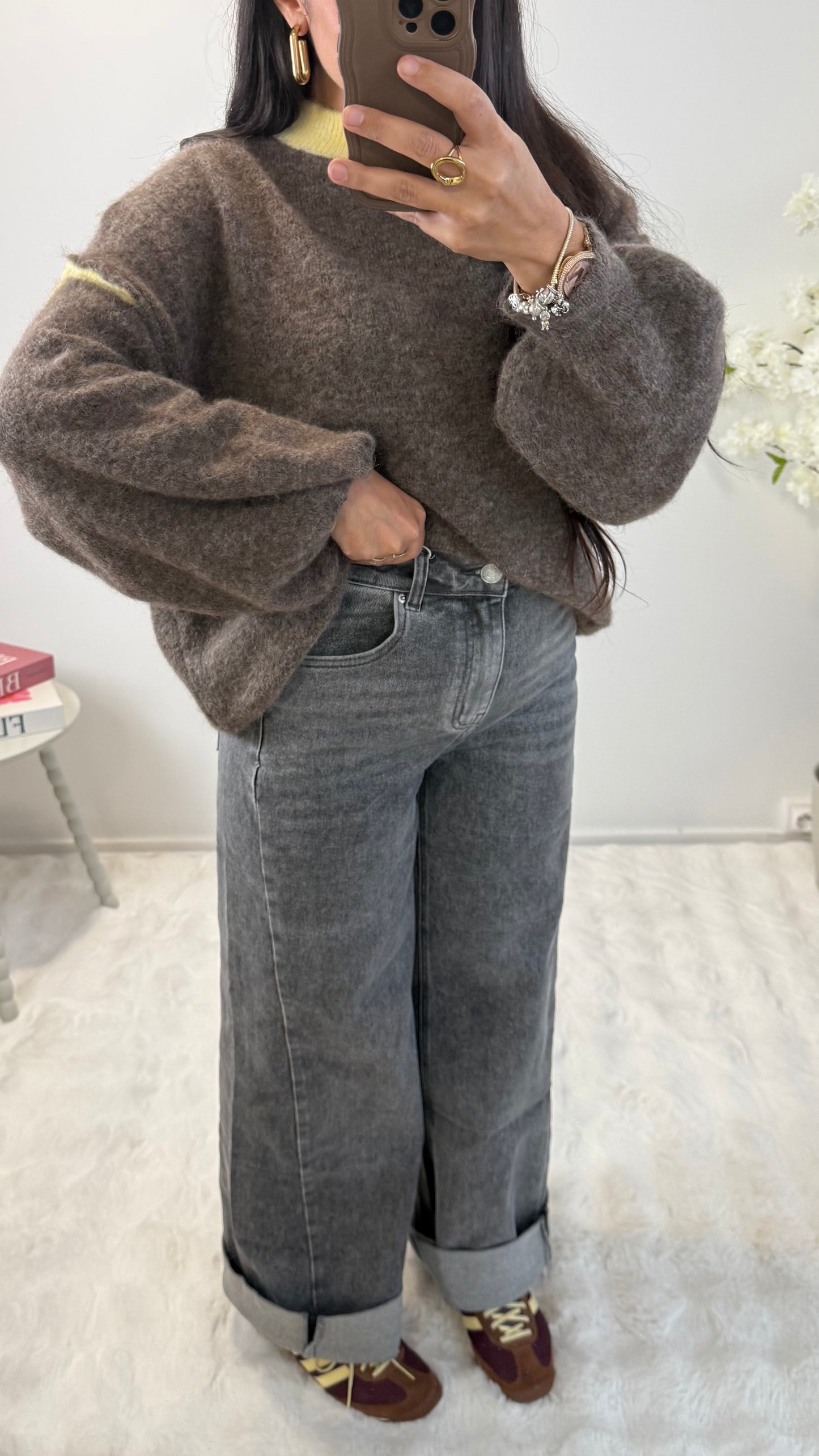 JEANS WIDE BAGGY GRIS