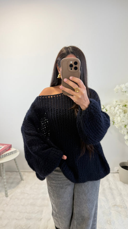 PULL JESSICA BLEU MARINE