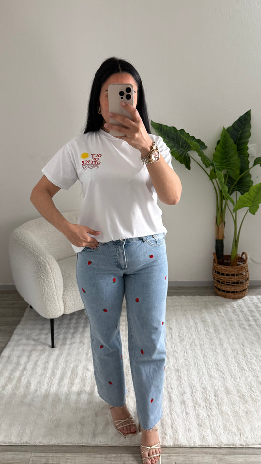TEE SHIRT SUMMER BLANC