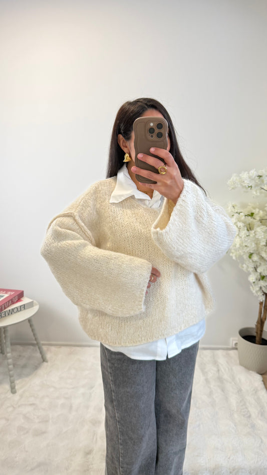 PULL LILOU BEIGE