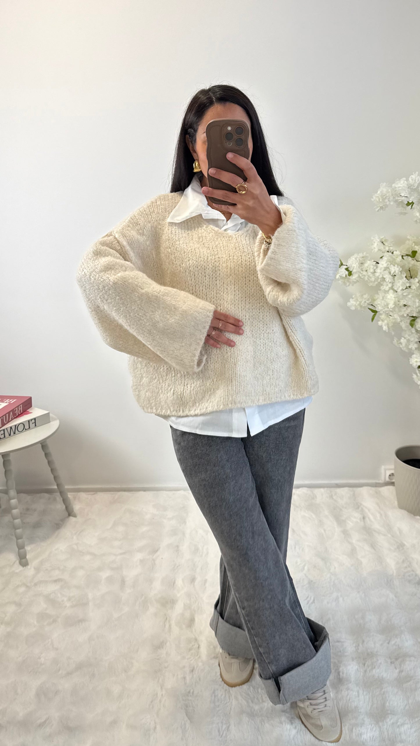 PULL LILOU BEIGE