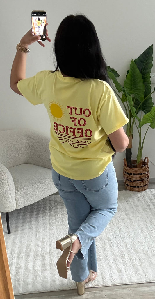 TEE SHIRT SUMMER JAUNE