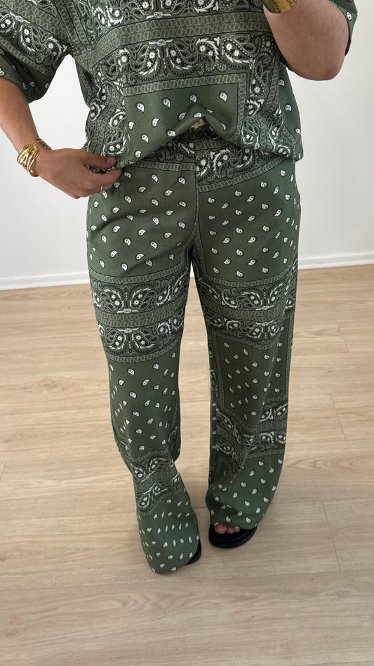 PANTALON BANDANA KAKI