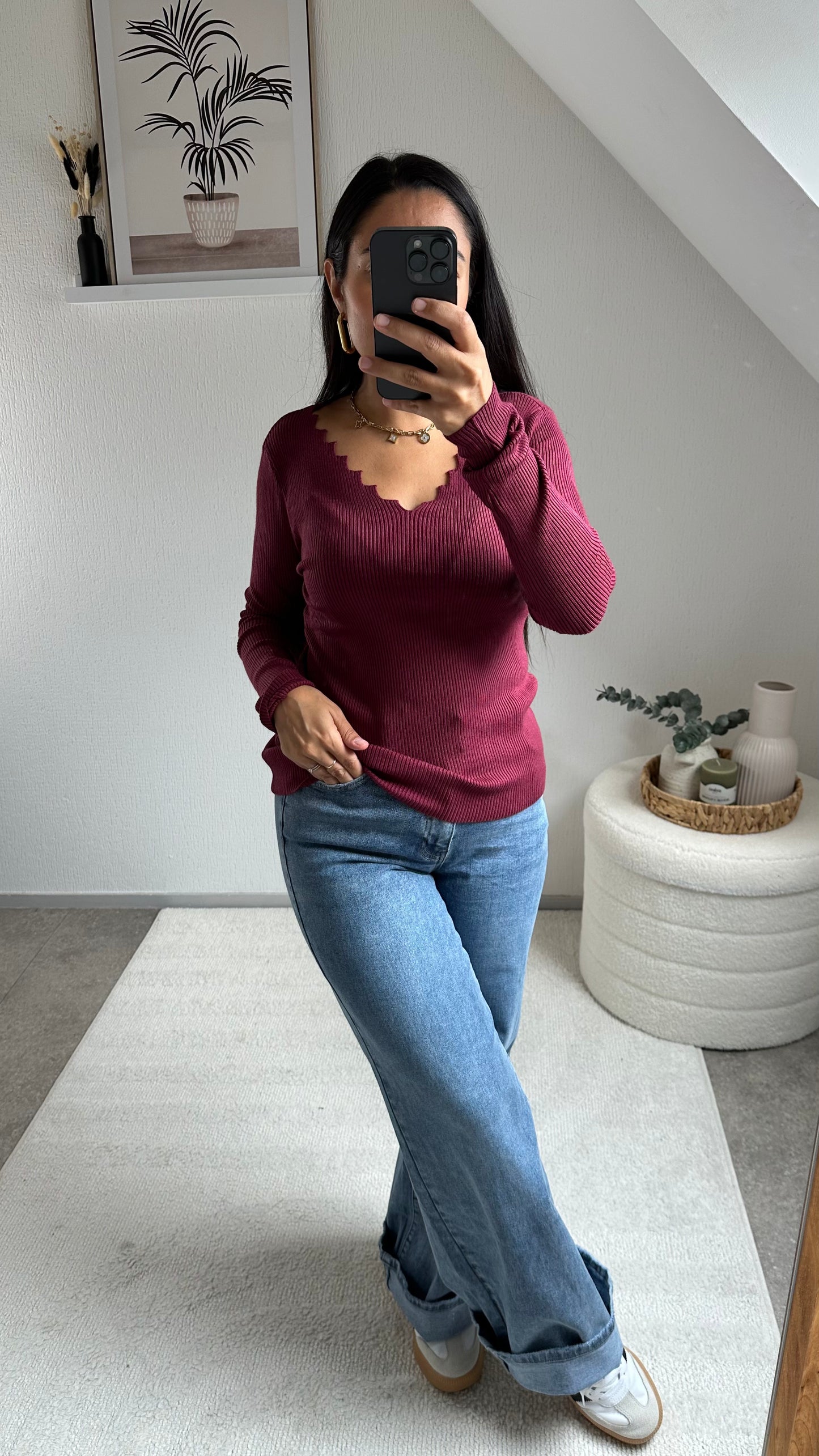 PETIT PULL JULIA BORDEAUX