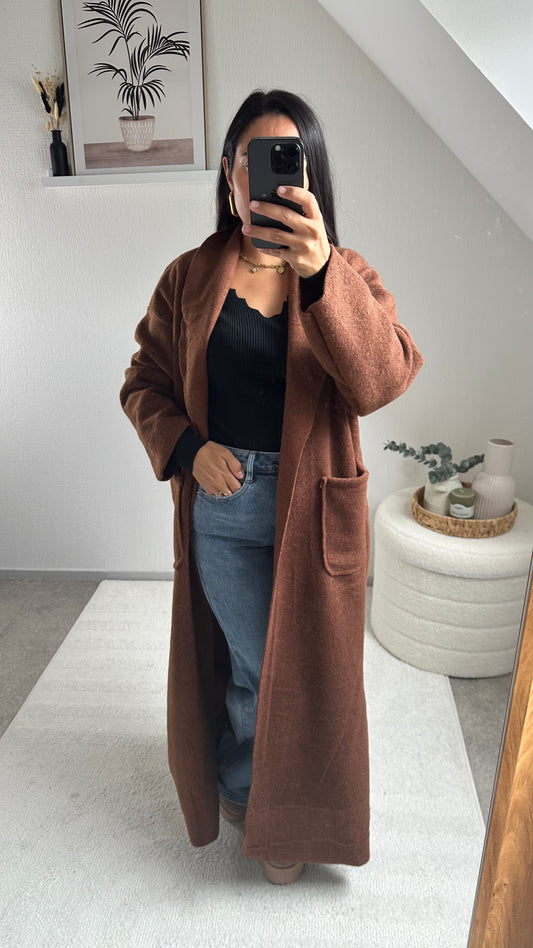 MANTEAU LIVIA CHOCOLAT