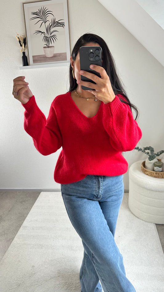 PULL ZÉLIE ROUGE