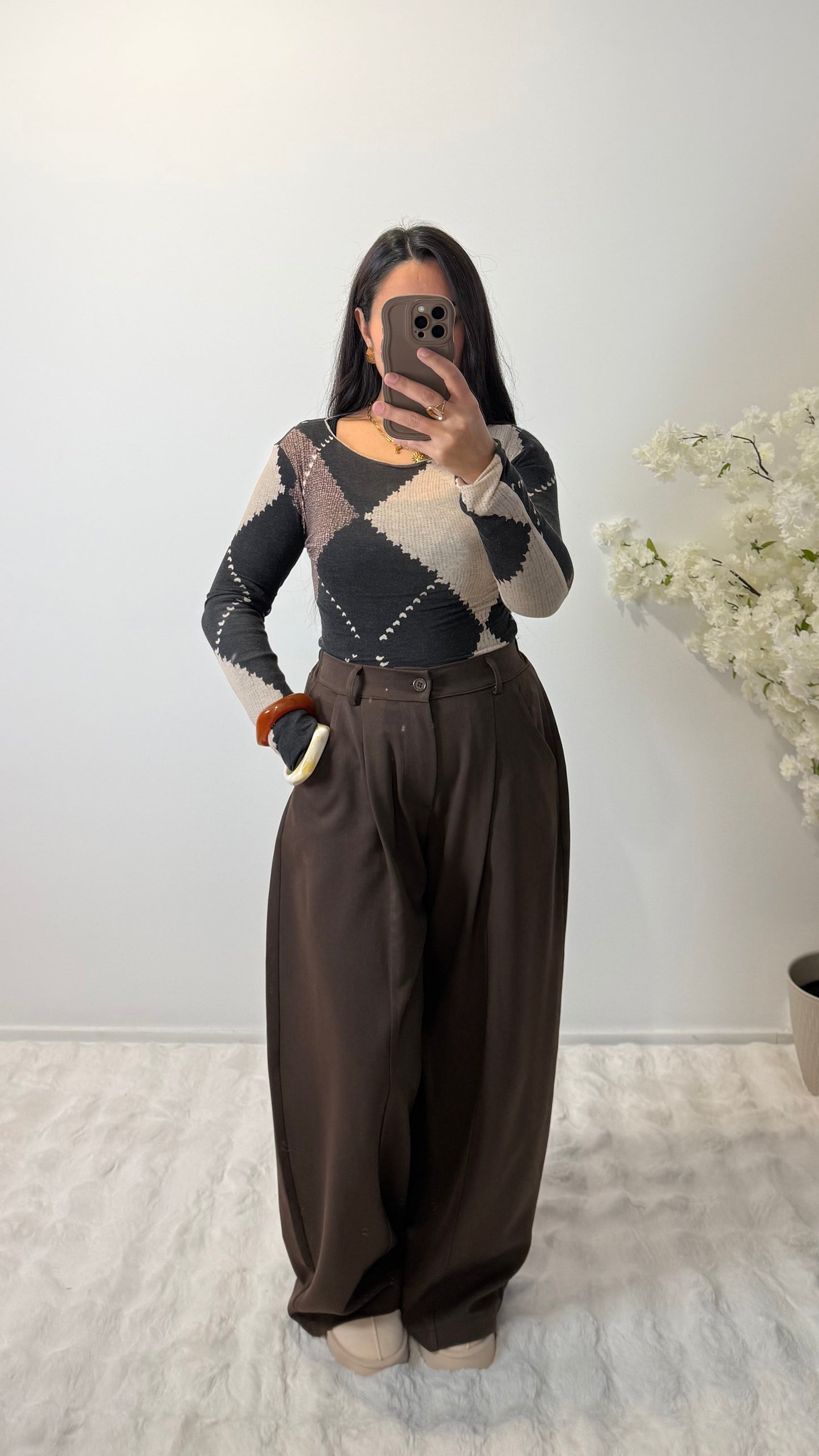 PANTALON BALLON MARRON