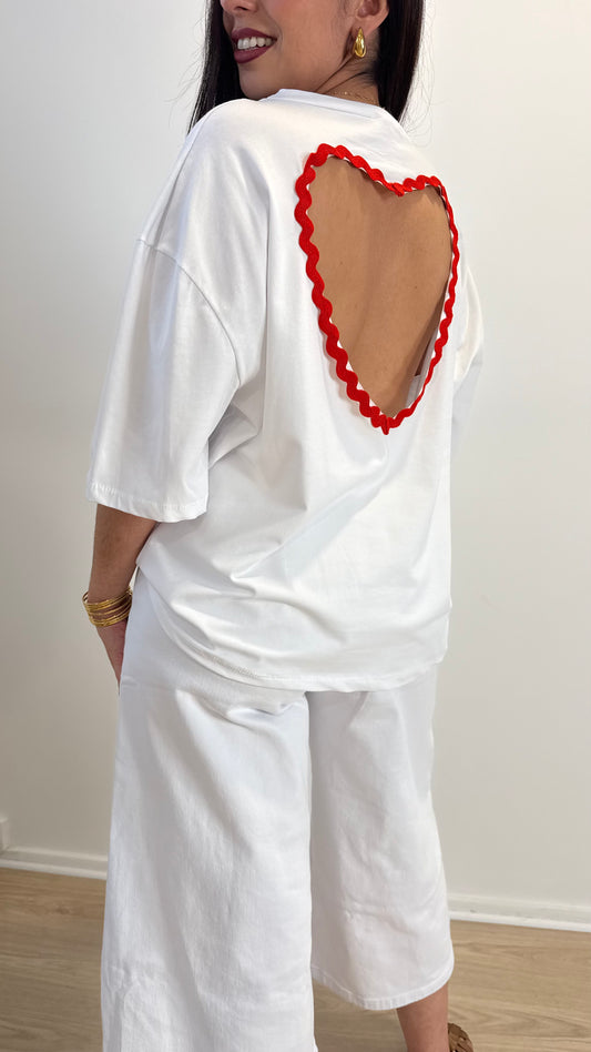 TEE SHIRT AMOUR BLANC