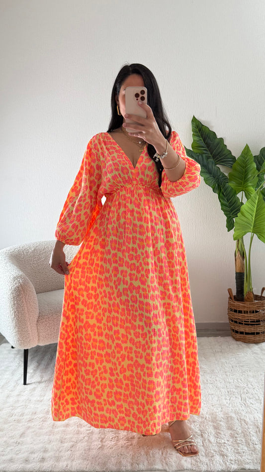 ROBE LÉANNE ORANGE
