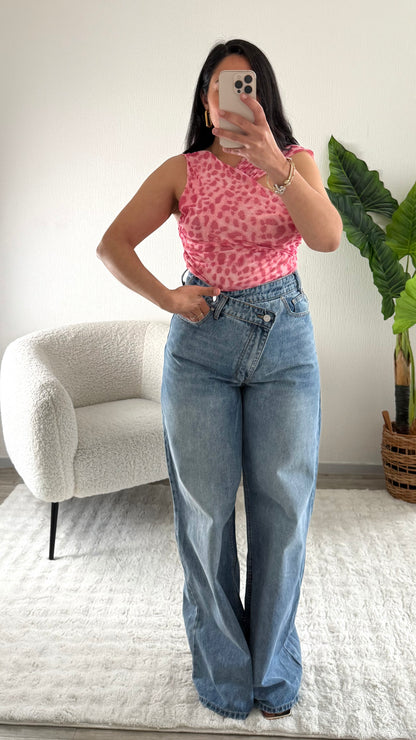 BODY STELLA LÉOPARD ROSE