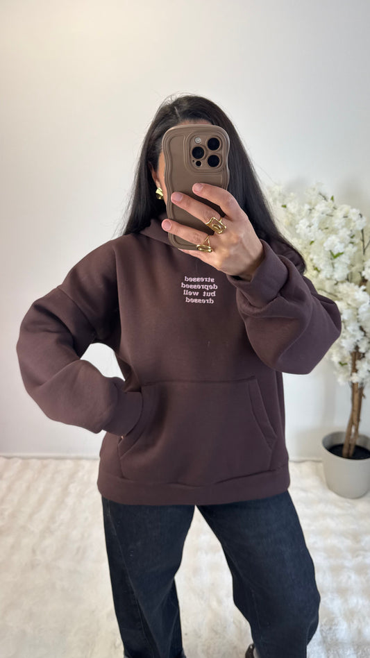 SWEAT POLAIRE À CAPUCHE STRESSED