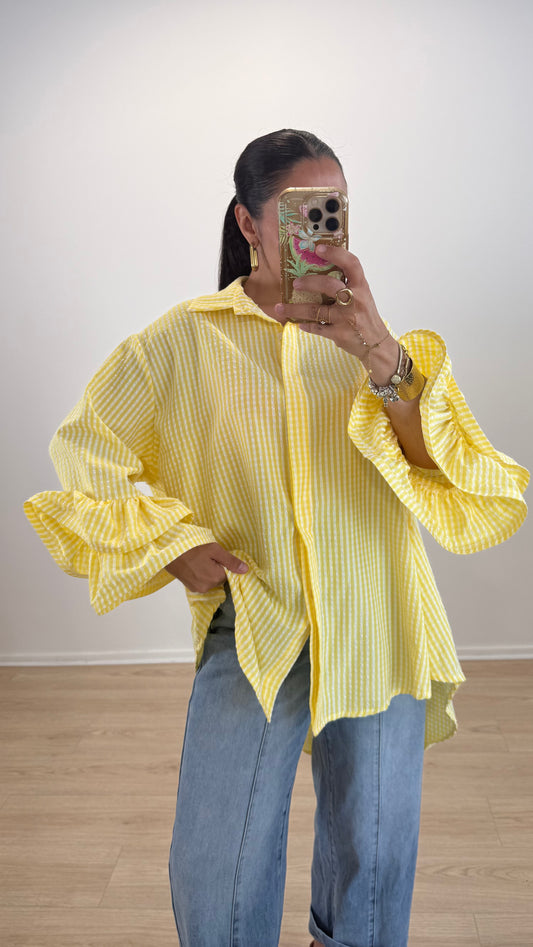 CHEMISE DIANE VICHY JAUNE