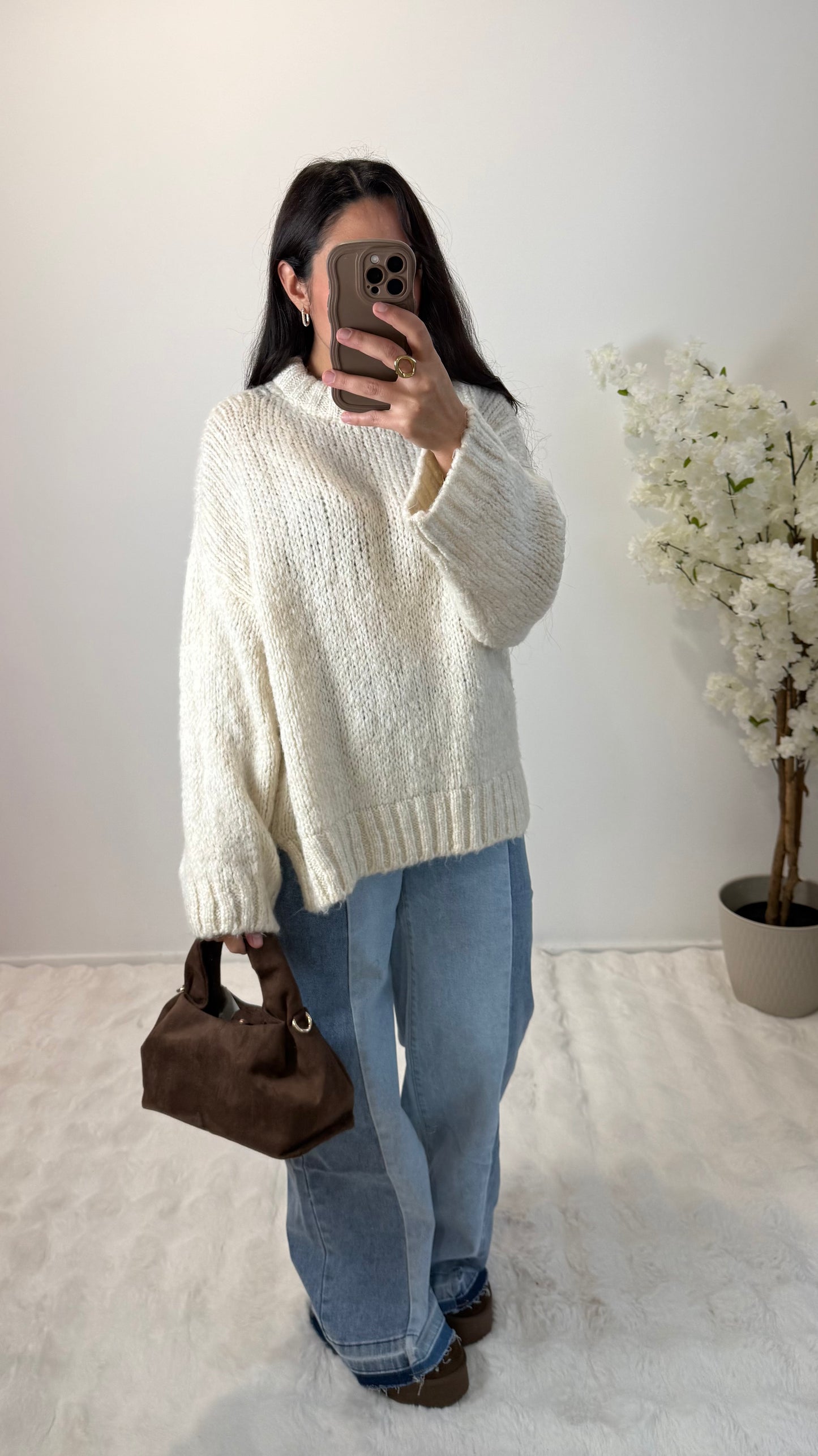 PULL MORGANE ÉCRU