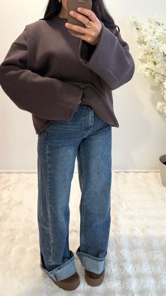 JEANS BLUE WIDE BAGGY