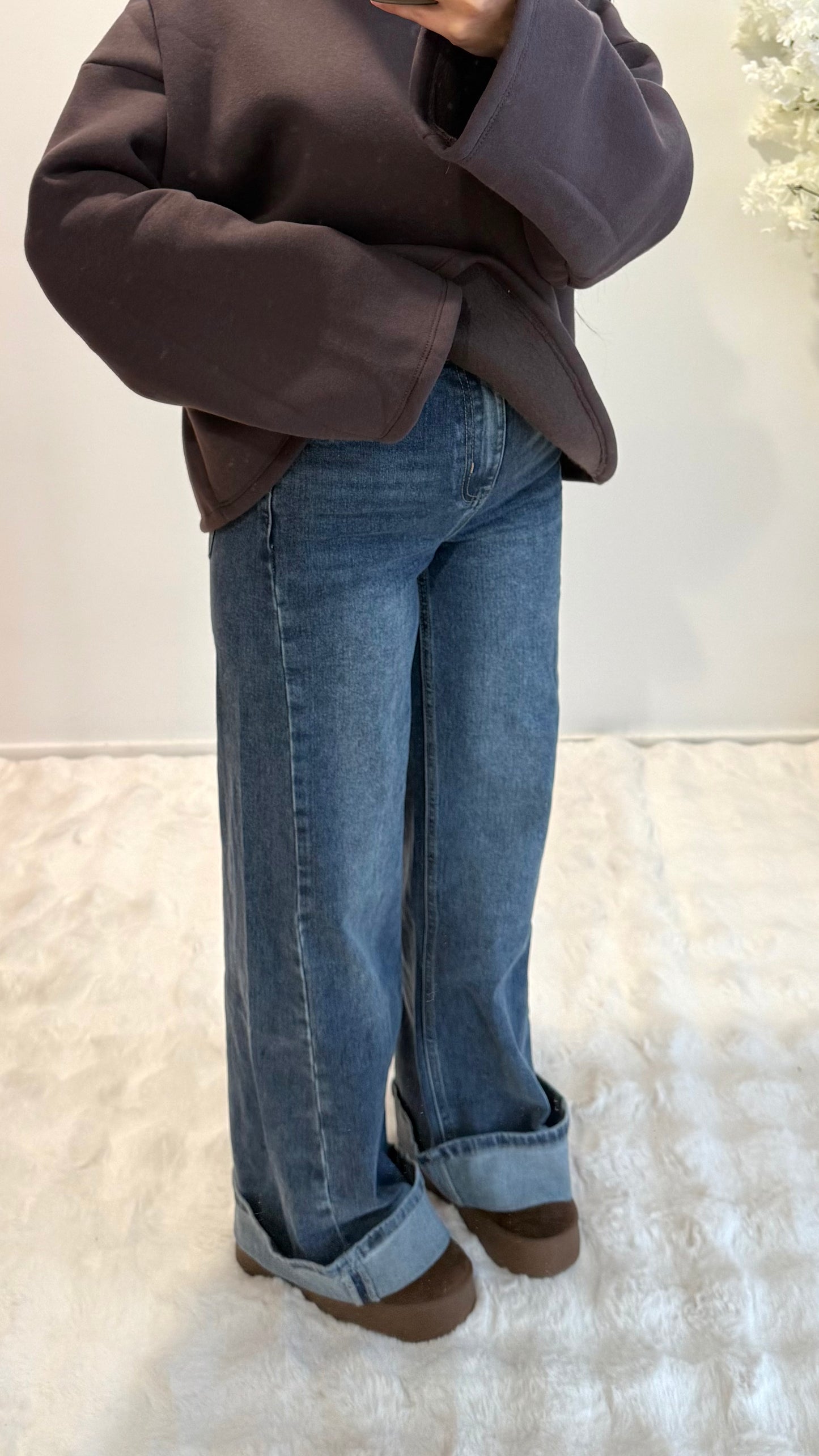 JEANS BLUE WIDE BAGGY