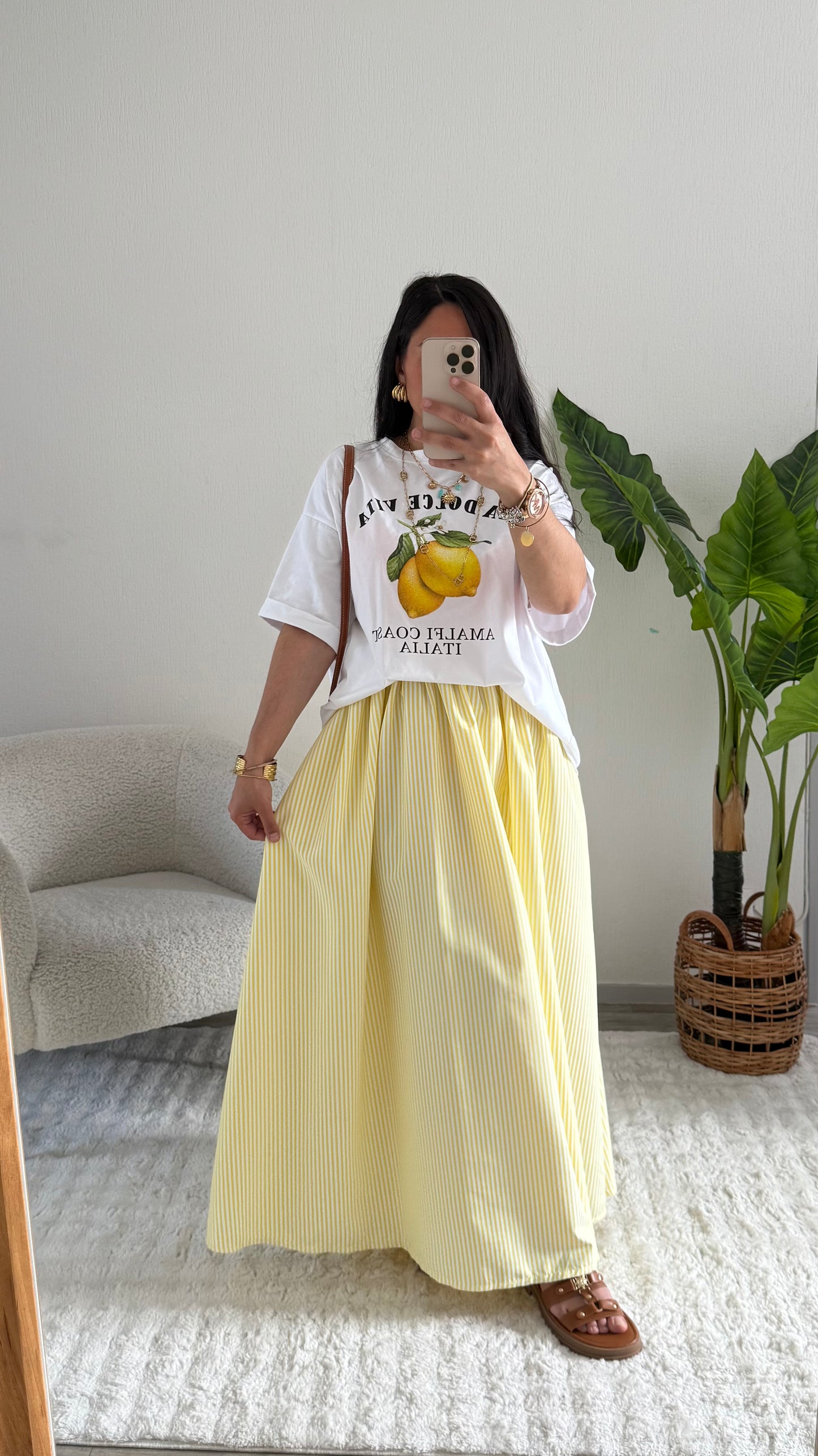 JUPE ANAÉ JAUNE