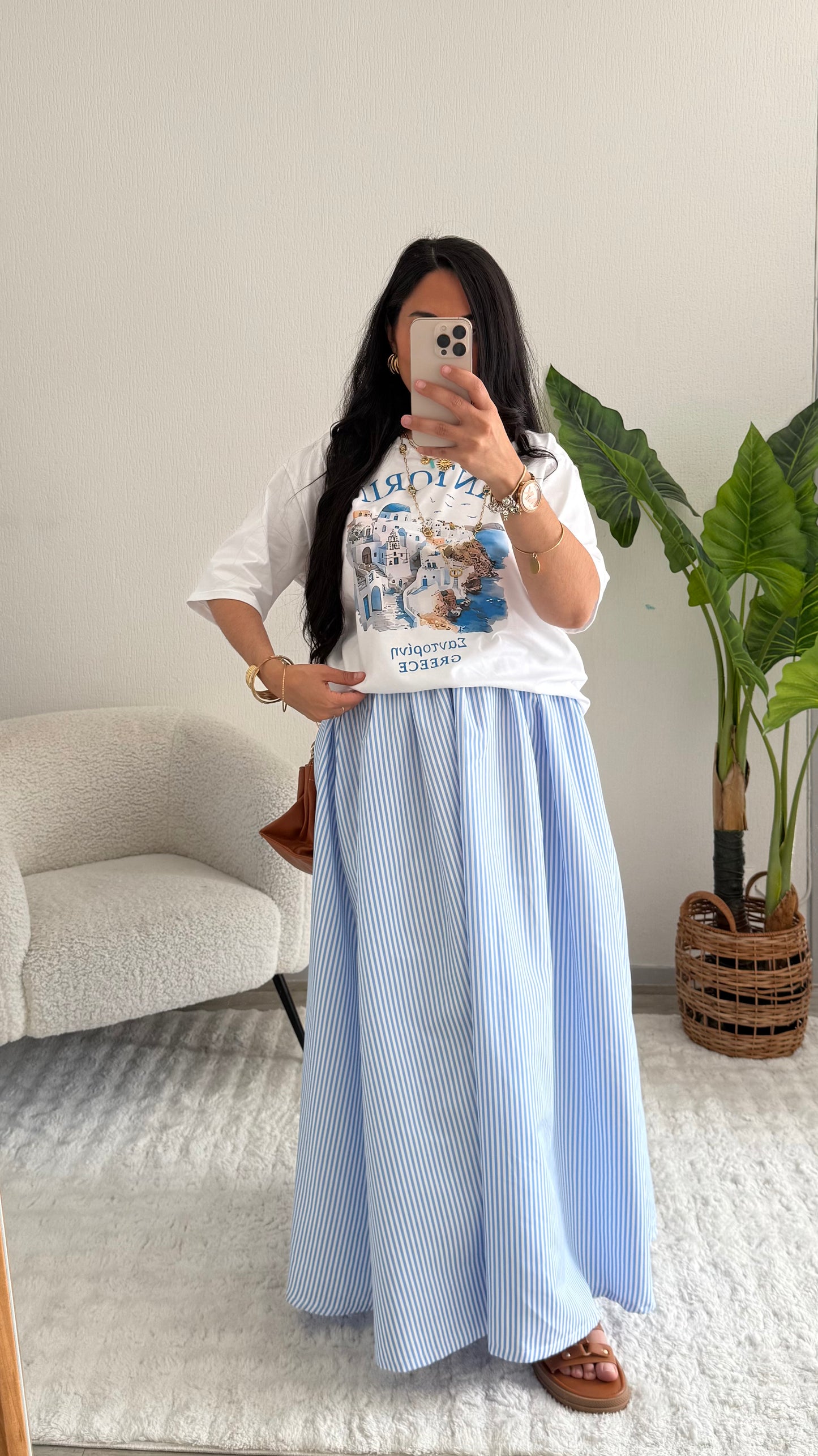 JUPE ANAÉ BLEU