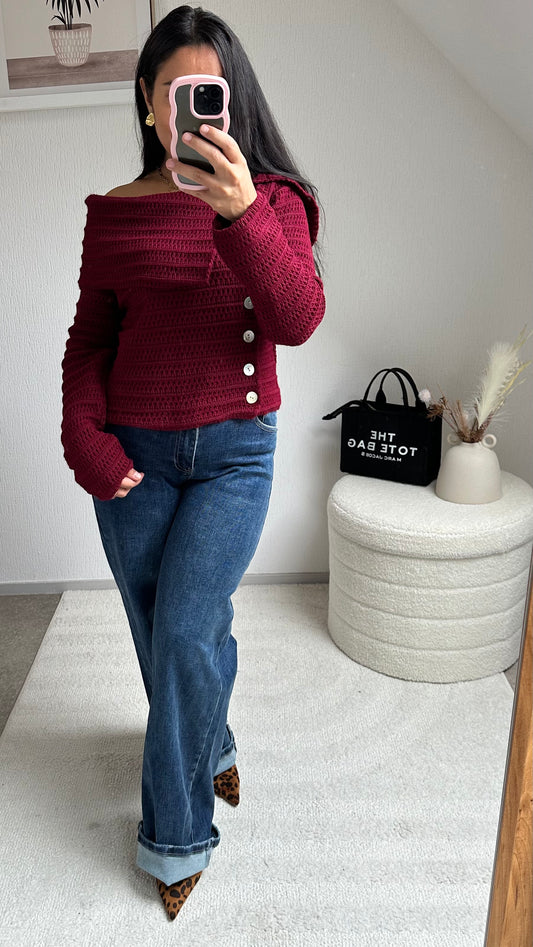 PULL BÉA BORDEAUX