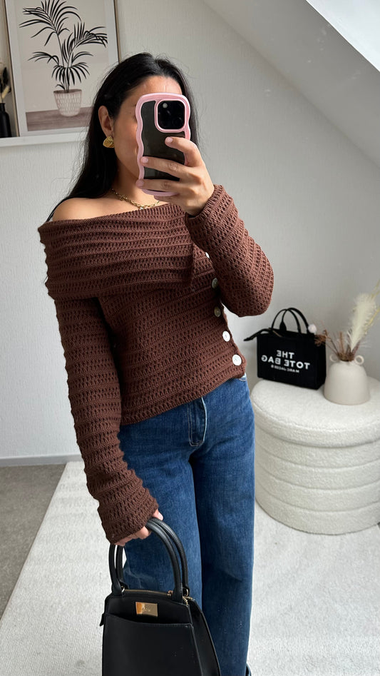 PULL BÉA MARRON