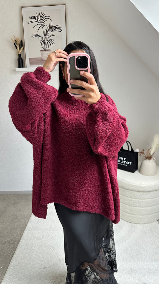 PULL DOUDOU BORDEAUX