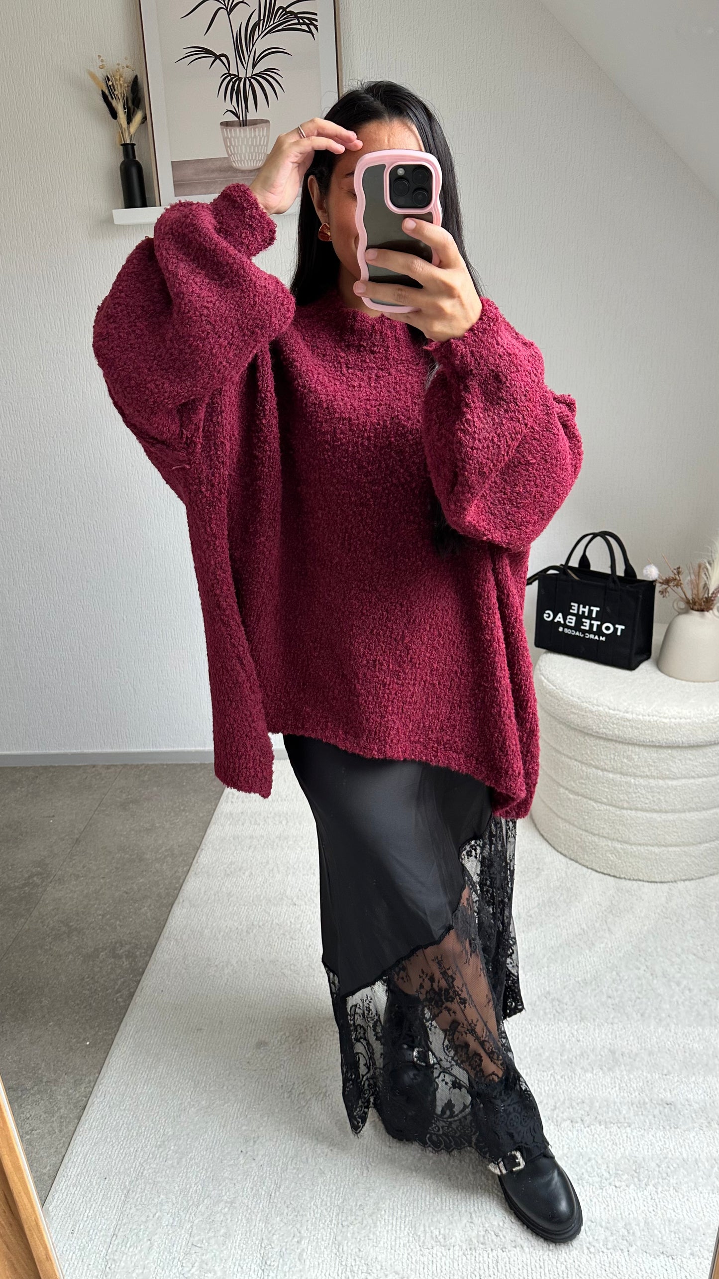 PULL DOUDOU BORDEAUX