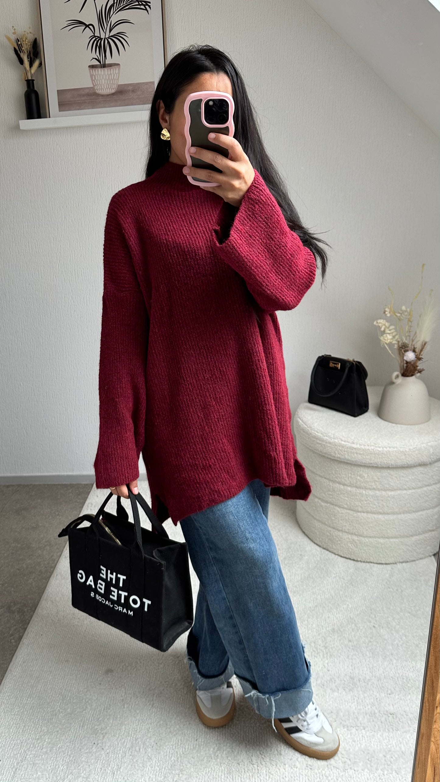 PULL EMY BORDEAUX