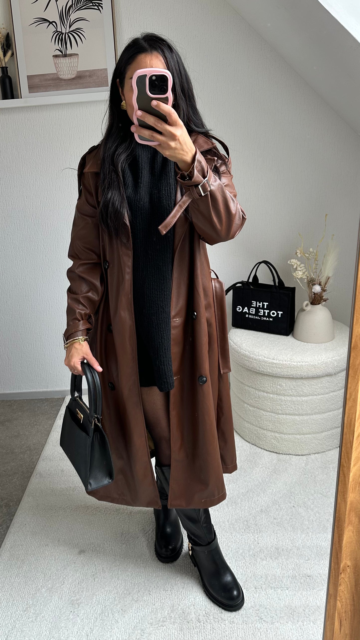 TRENCH SIMILI CHOCO