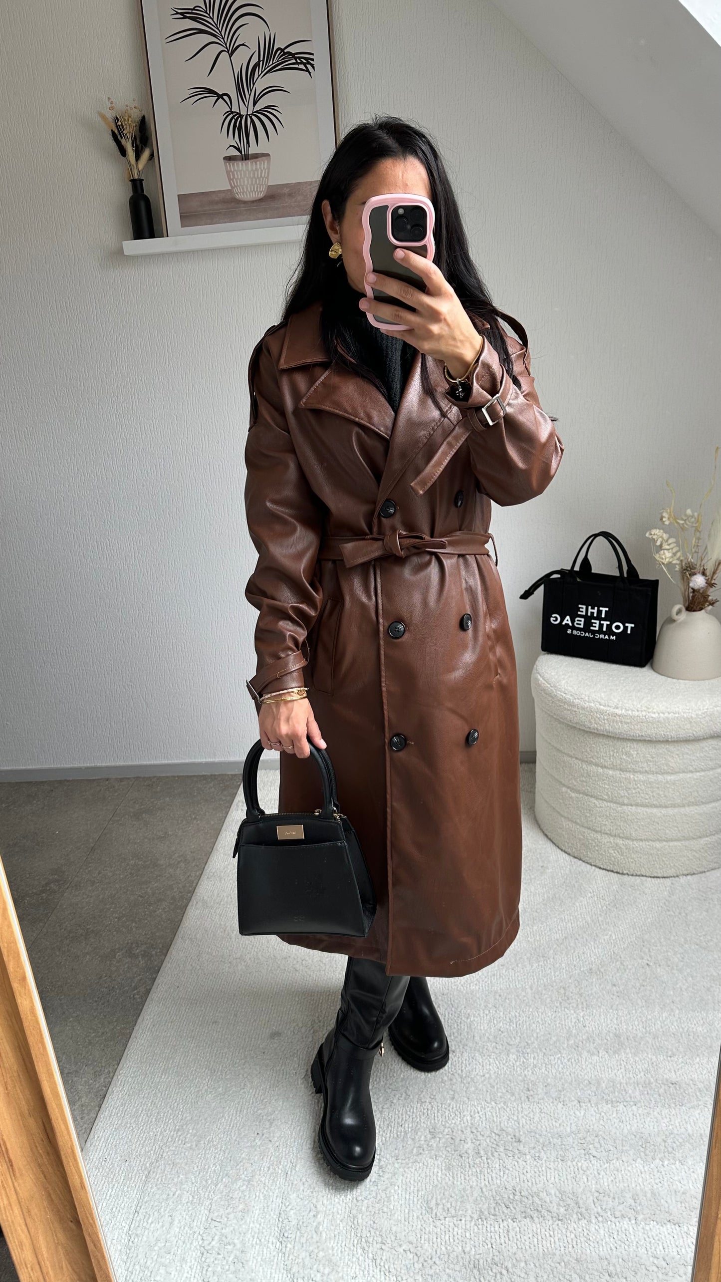 TRENCH SIMILI CHOCO