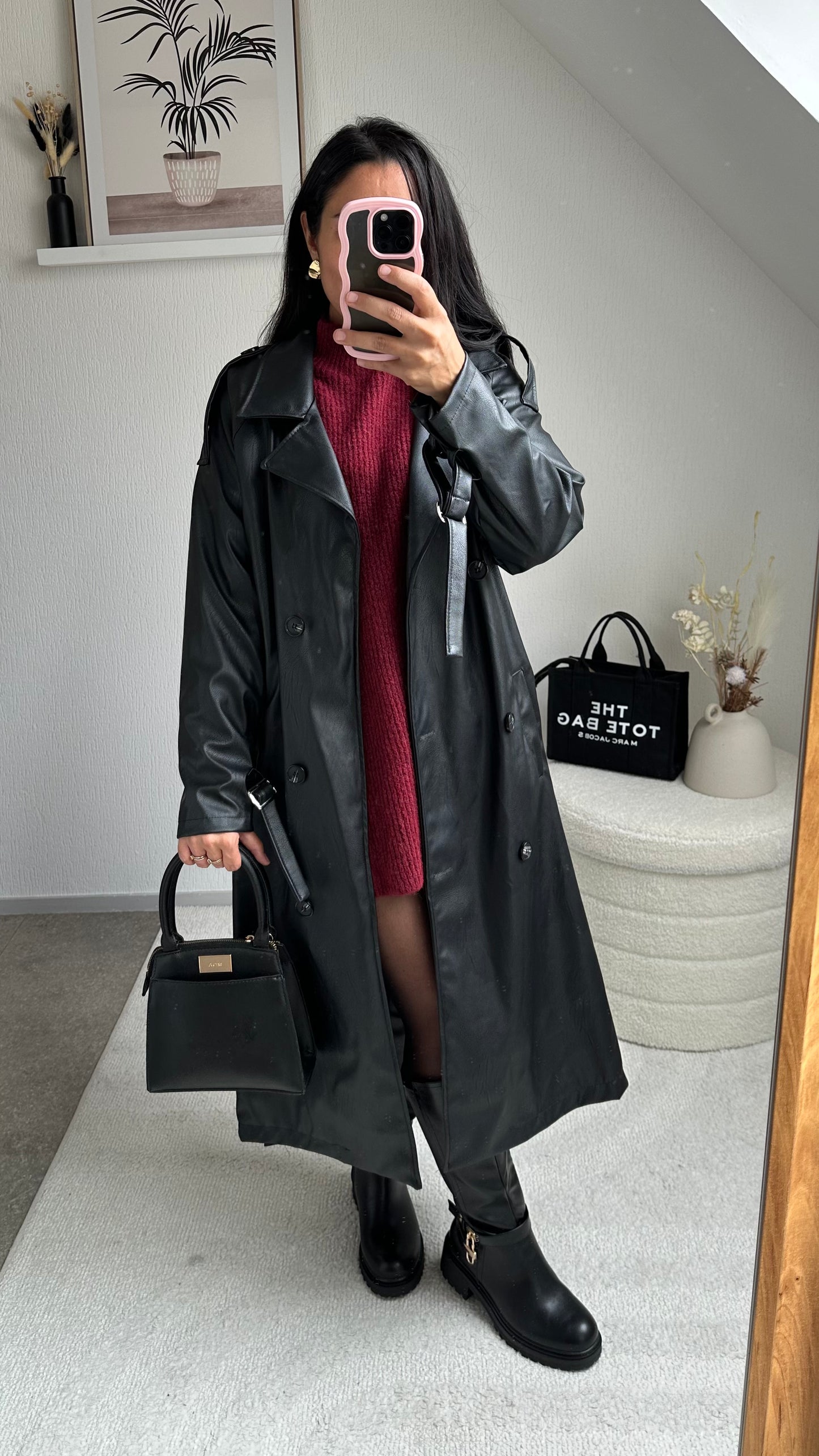 TRENCH SIMILI BLACK