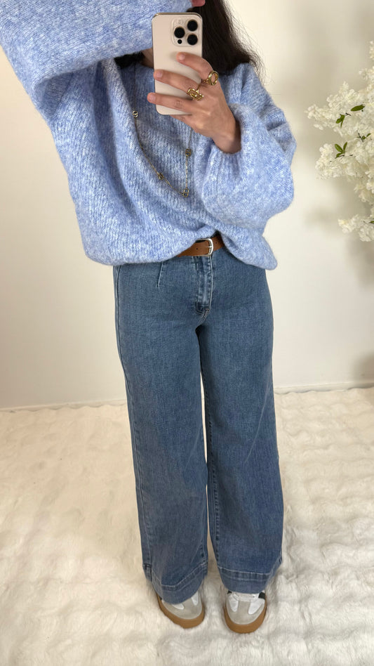 JEANS LARGE AVEC CEINTURE