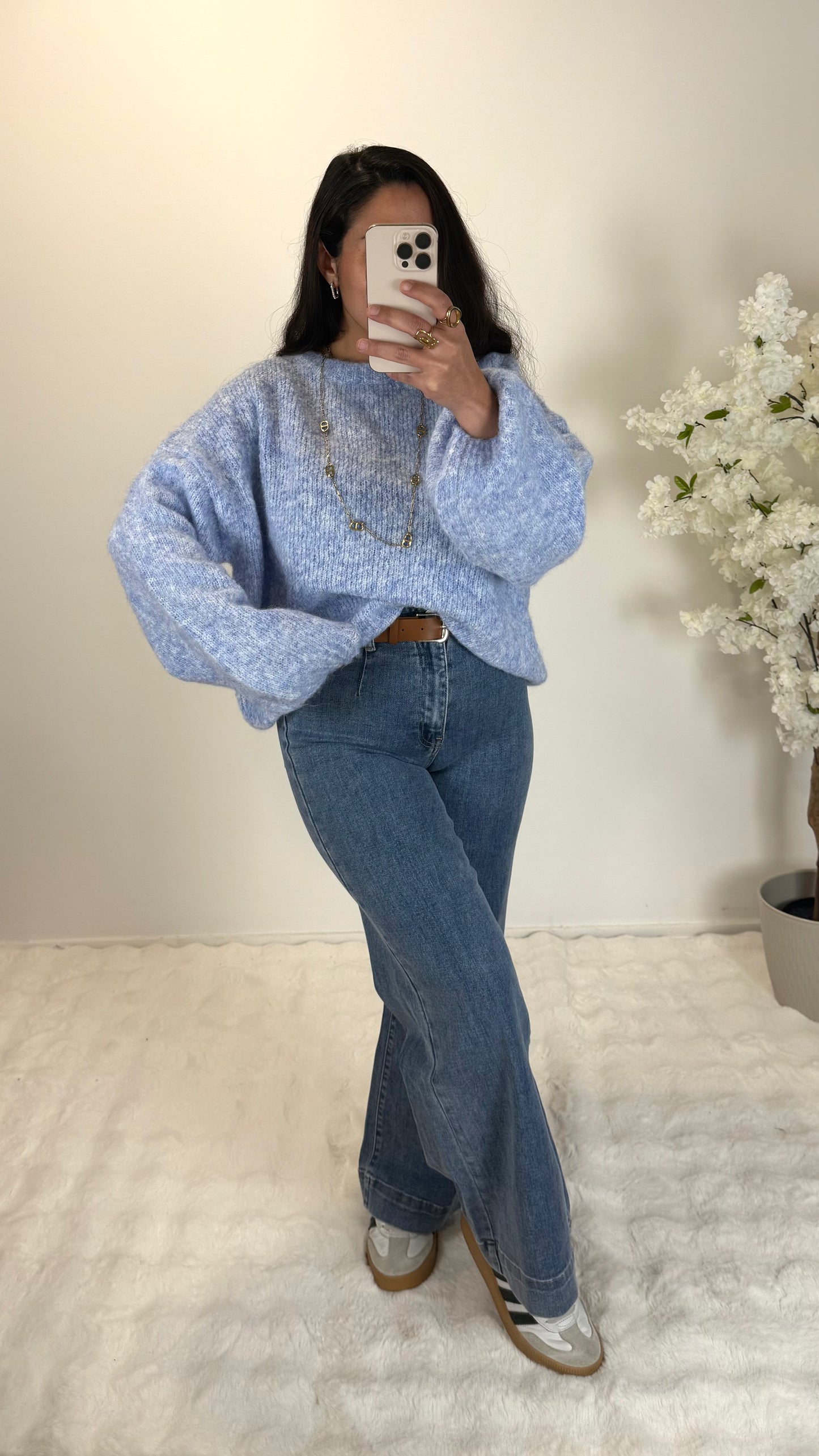 JEANS LARGE AVEC CEINTURE