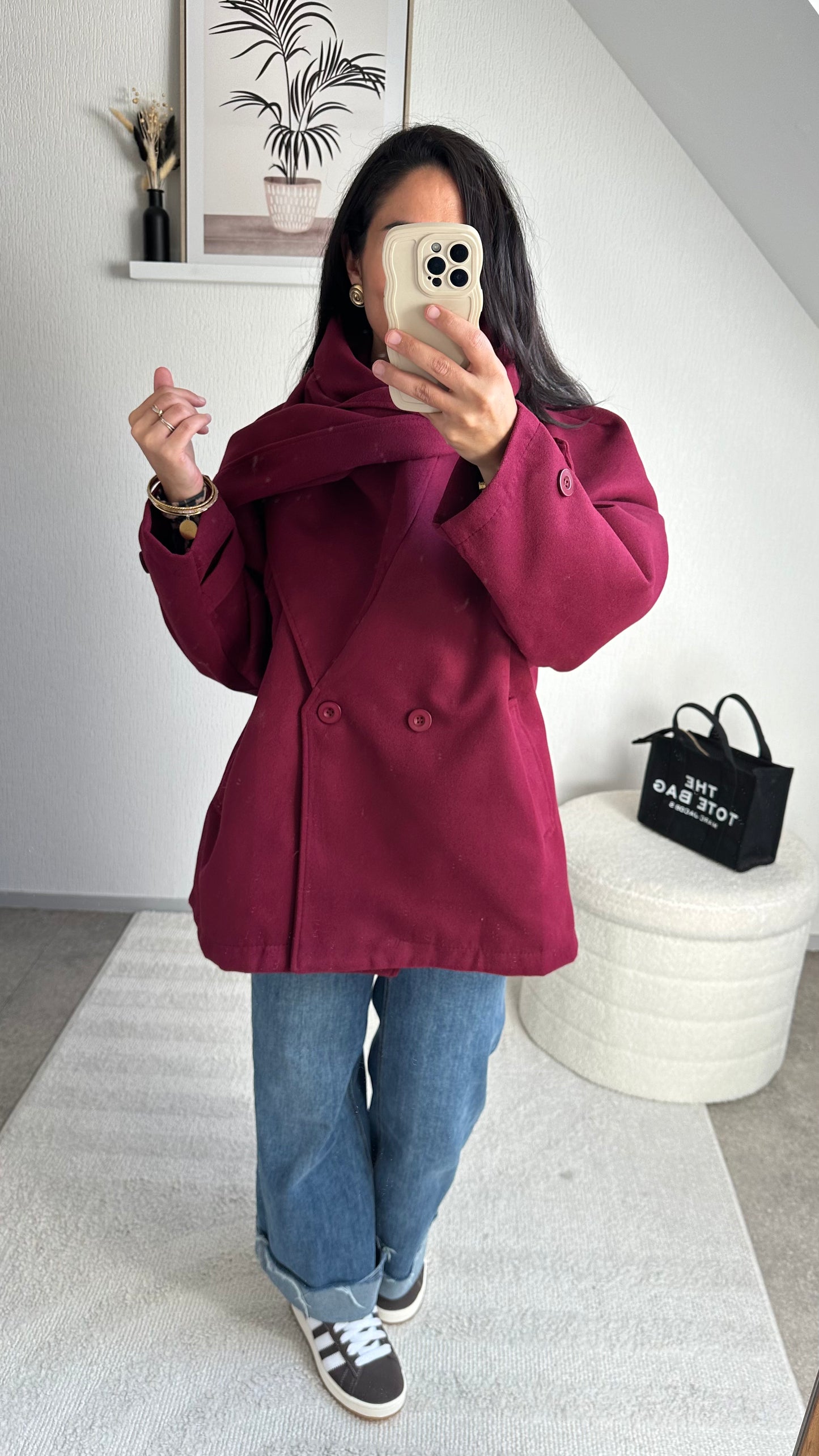 MANTEAU CLEMENCE BORDEAUX