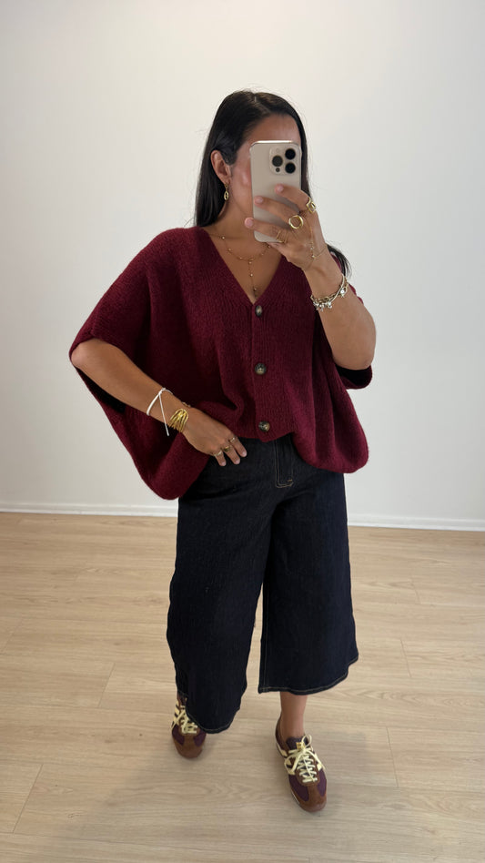 PULL LIZ BORDEAUX