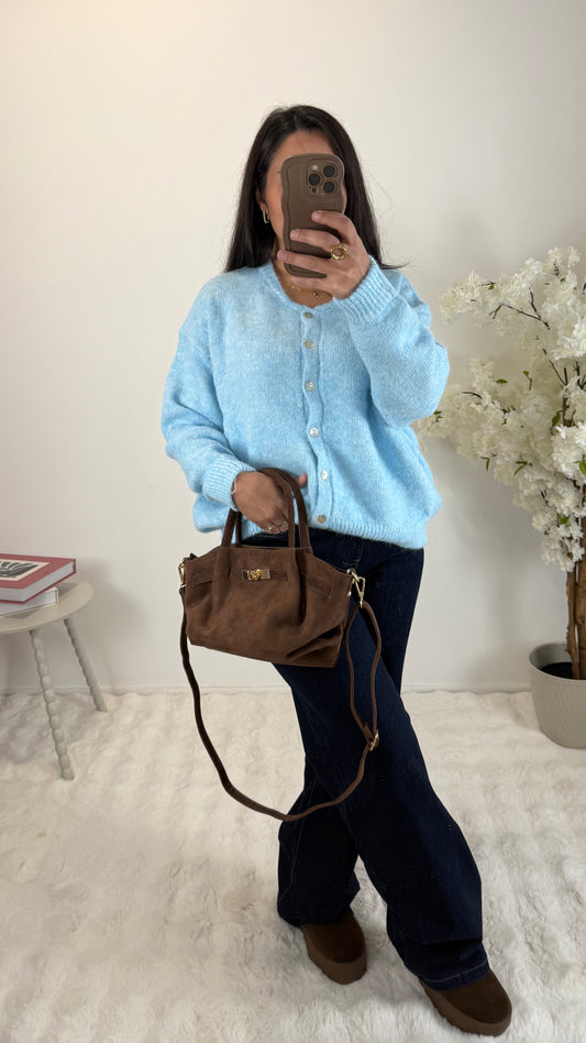 CARDIGAN LOUISA BLEU CIEL