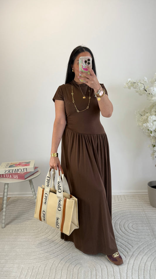ROBE MARINA MARRON