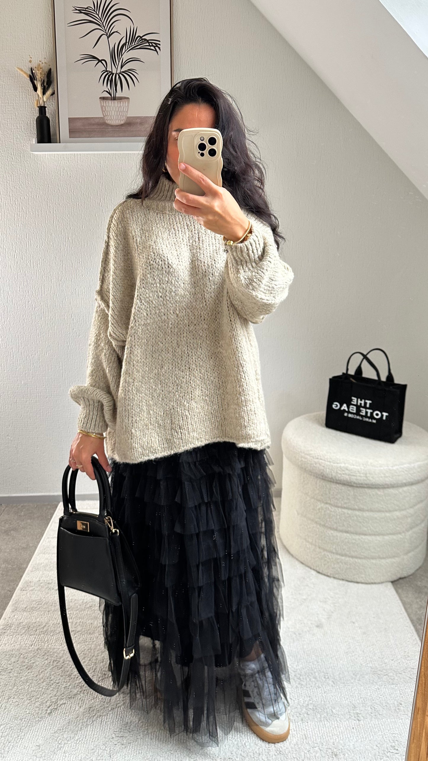 PULL ANA BEIGE FONCÉ