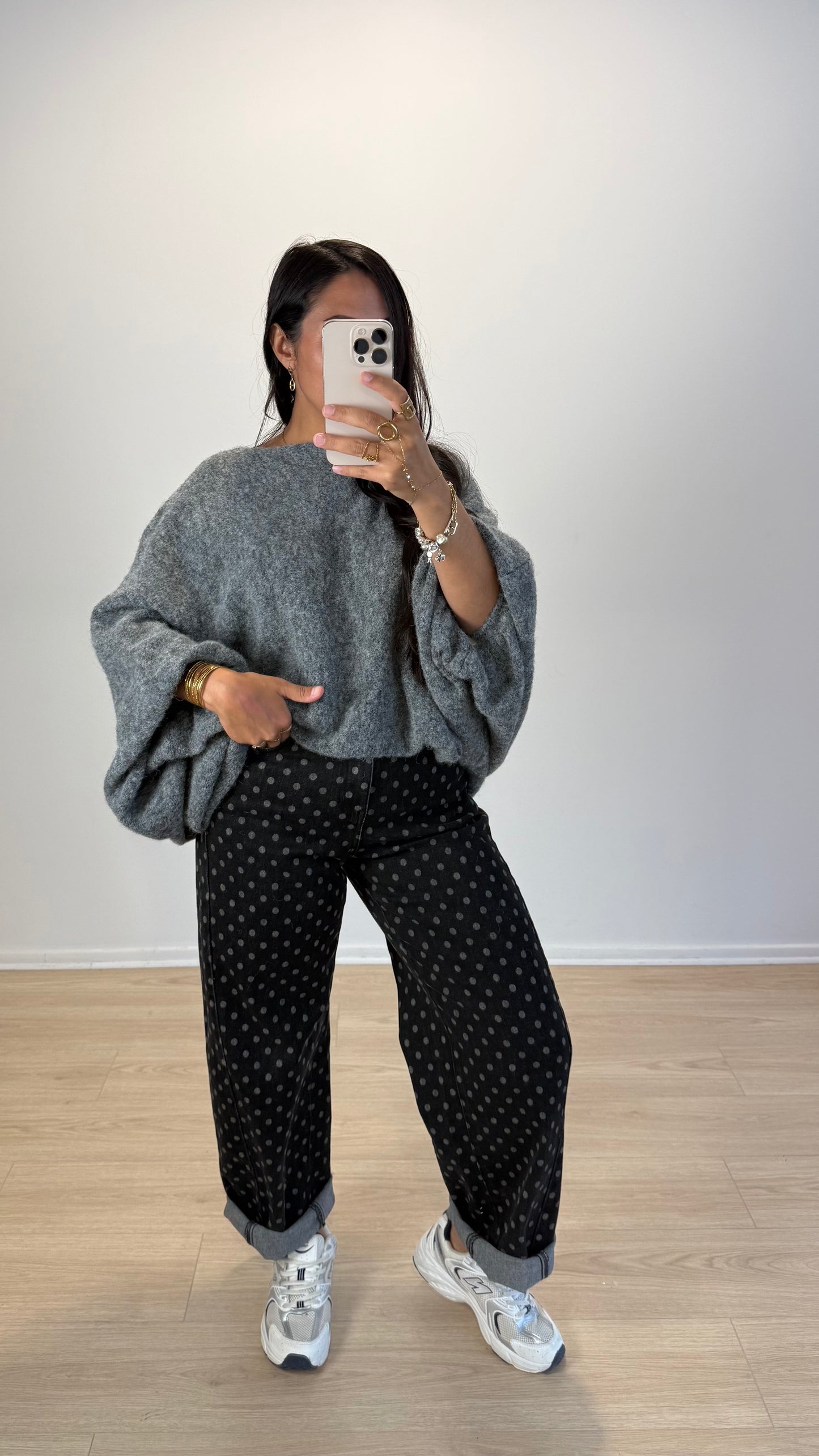PULL LOU GRIS FONCÉ