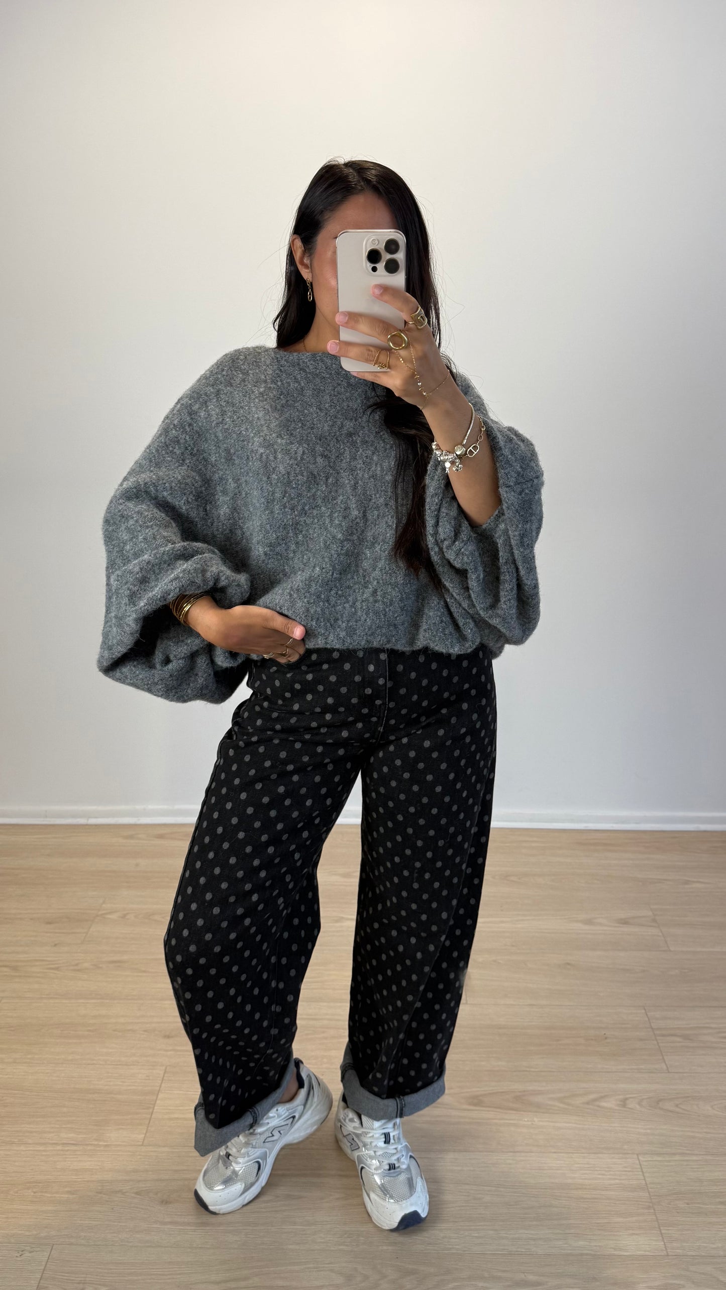 PULL LOU GRIS FONCÉ