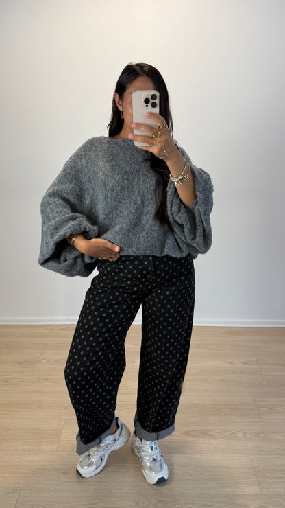 PULL LOU GRIS FONCÉ
