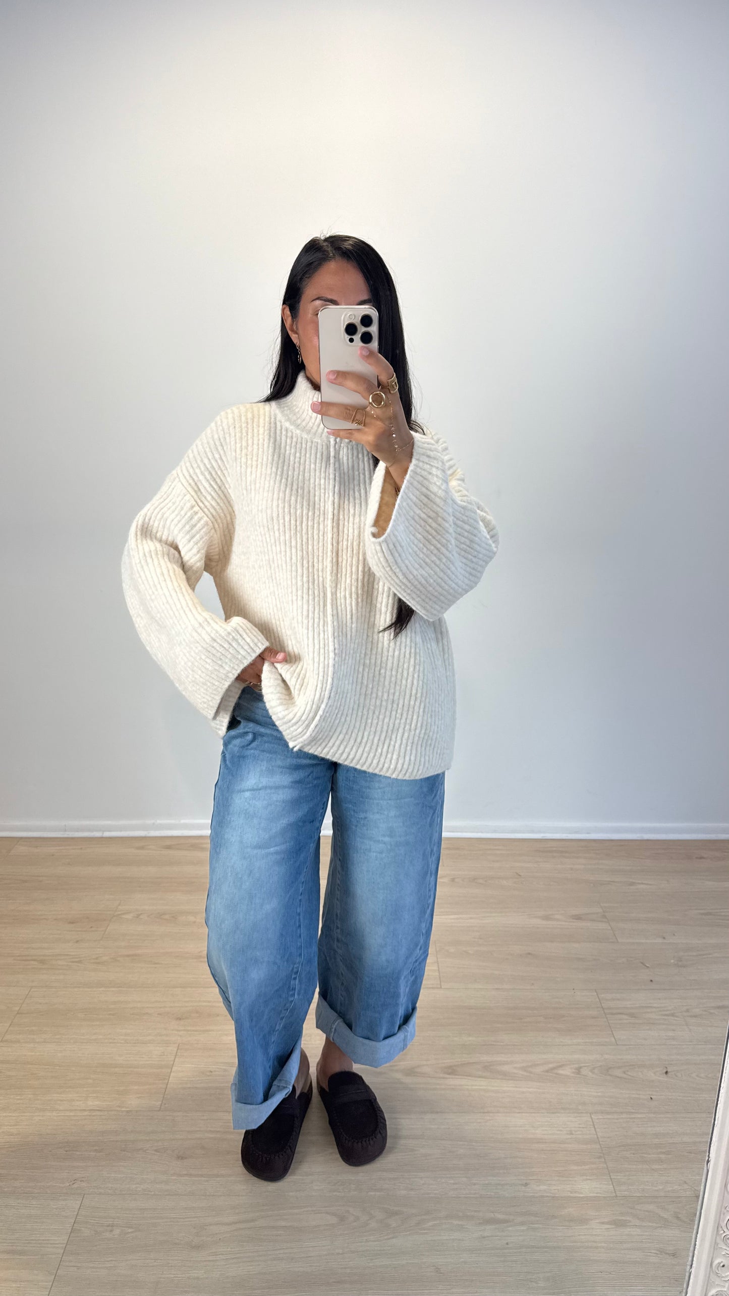 GILET PULL ALPAGA BEIGE