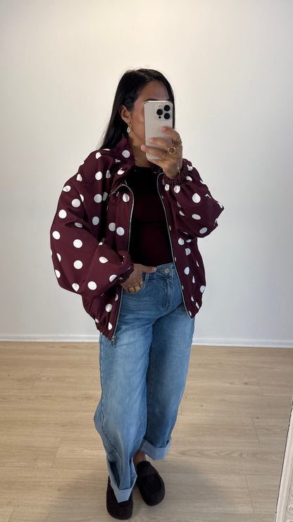 VESTE POIS BORDEAUX