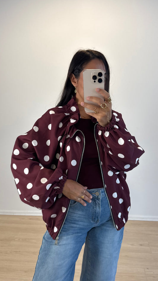 VESTE POIS BORDEAUX