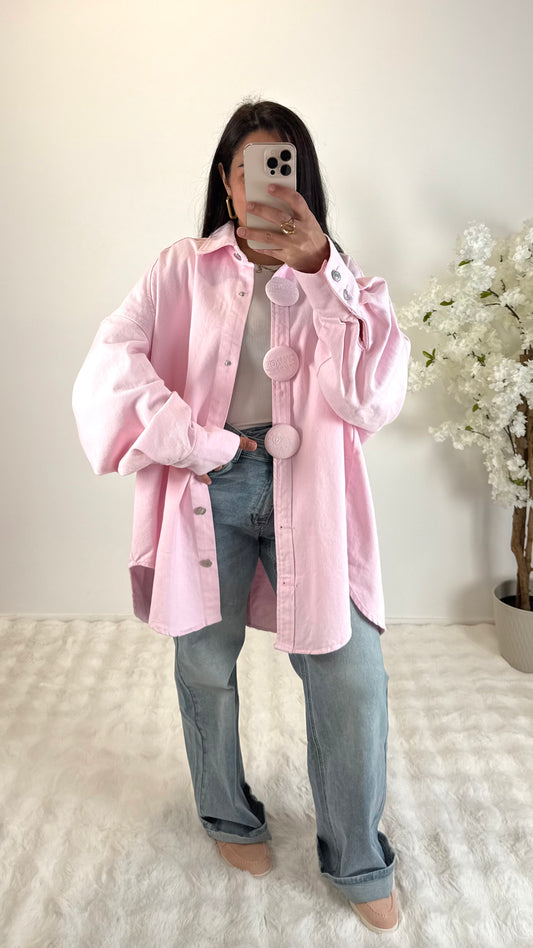 VESTE CLEM JEANS ROSE