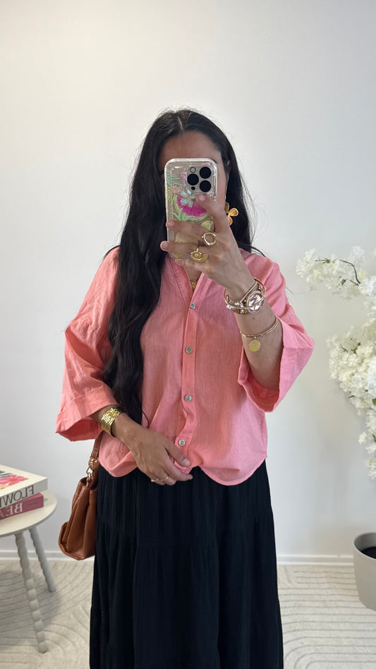 CHEMISE LIVIA CORAIL