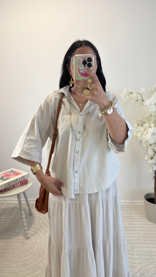 CHEMISE LIVIA BEIGE