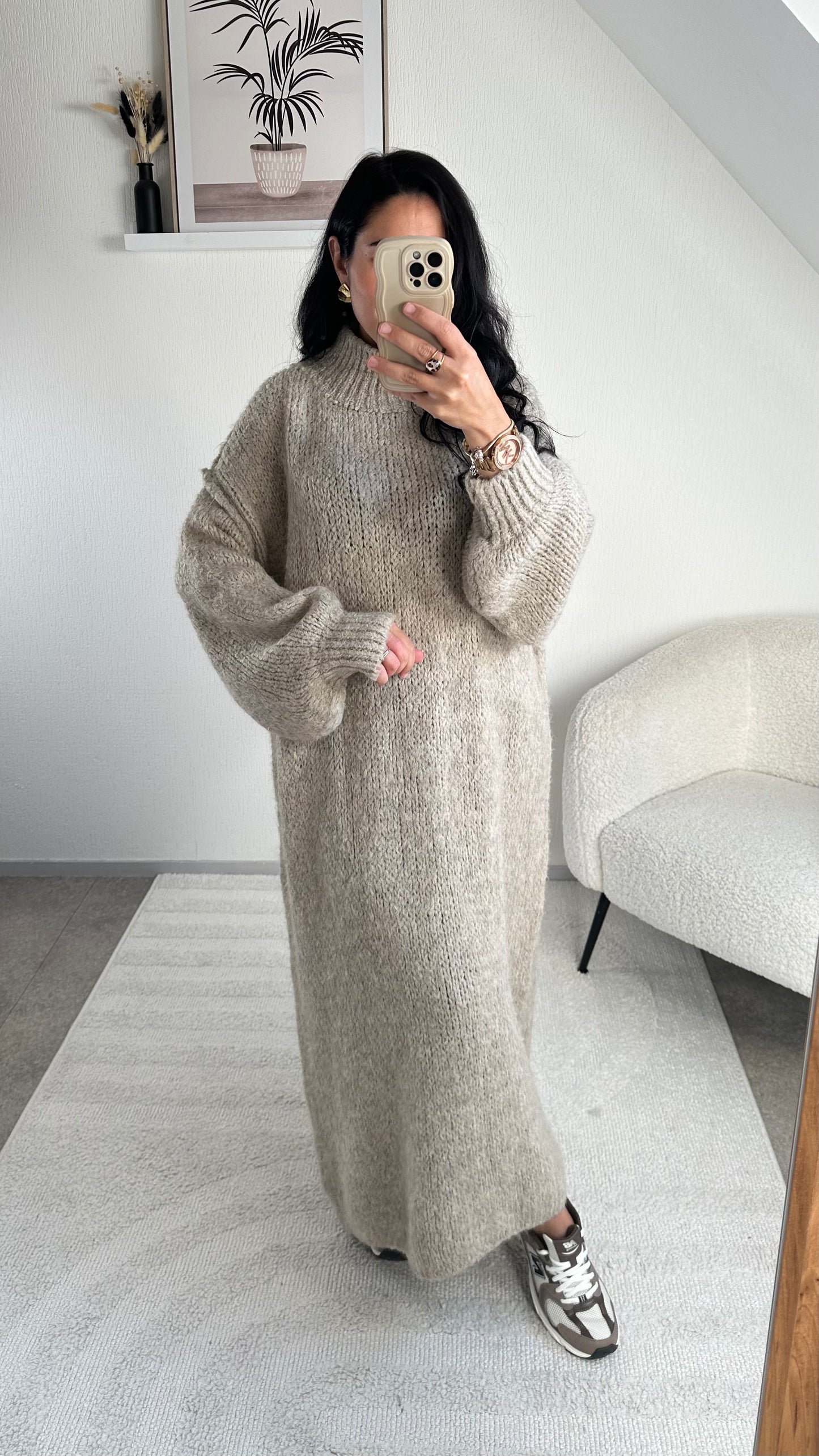 ROBE PULL MANA TAUPE