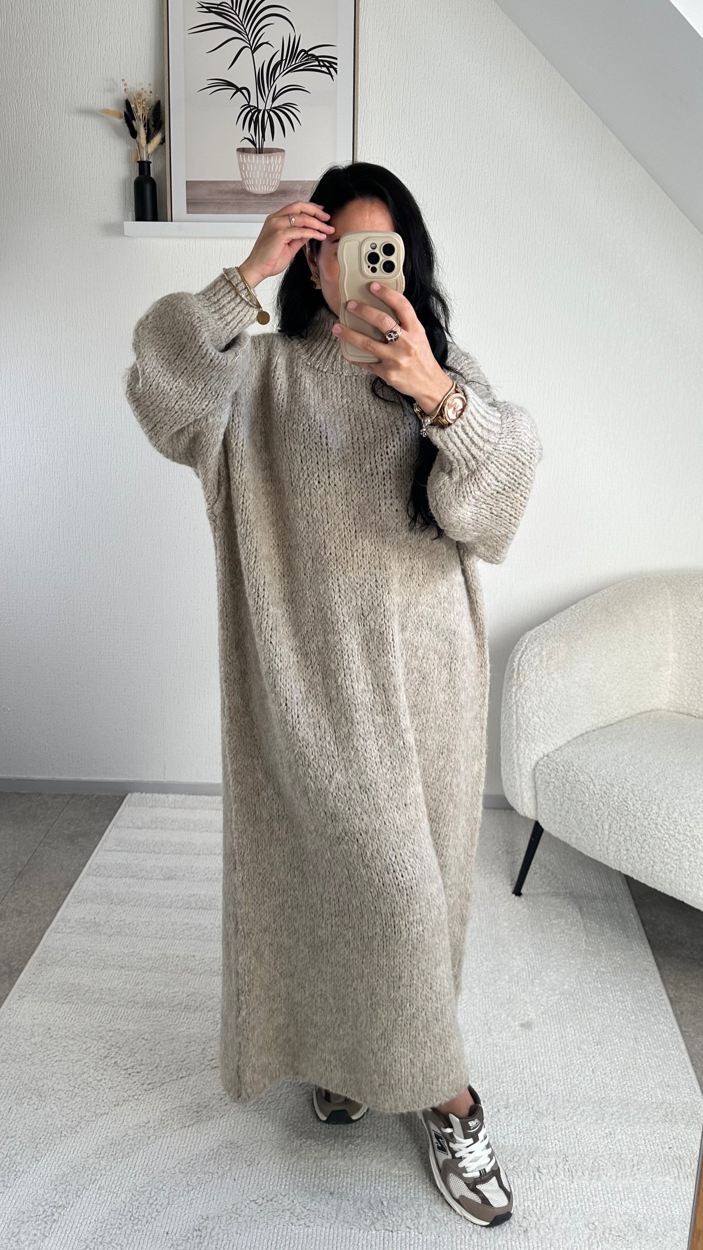 ROBE PULL MANA TAUPE