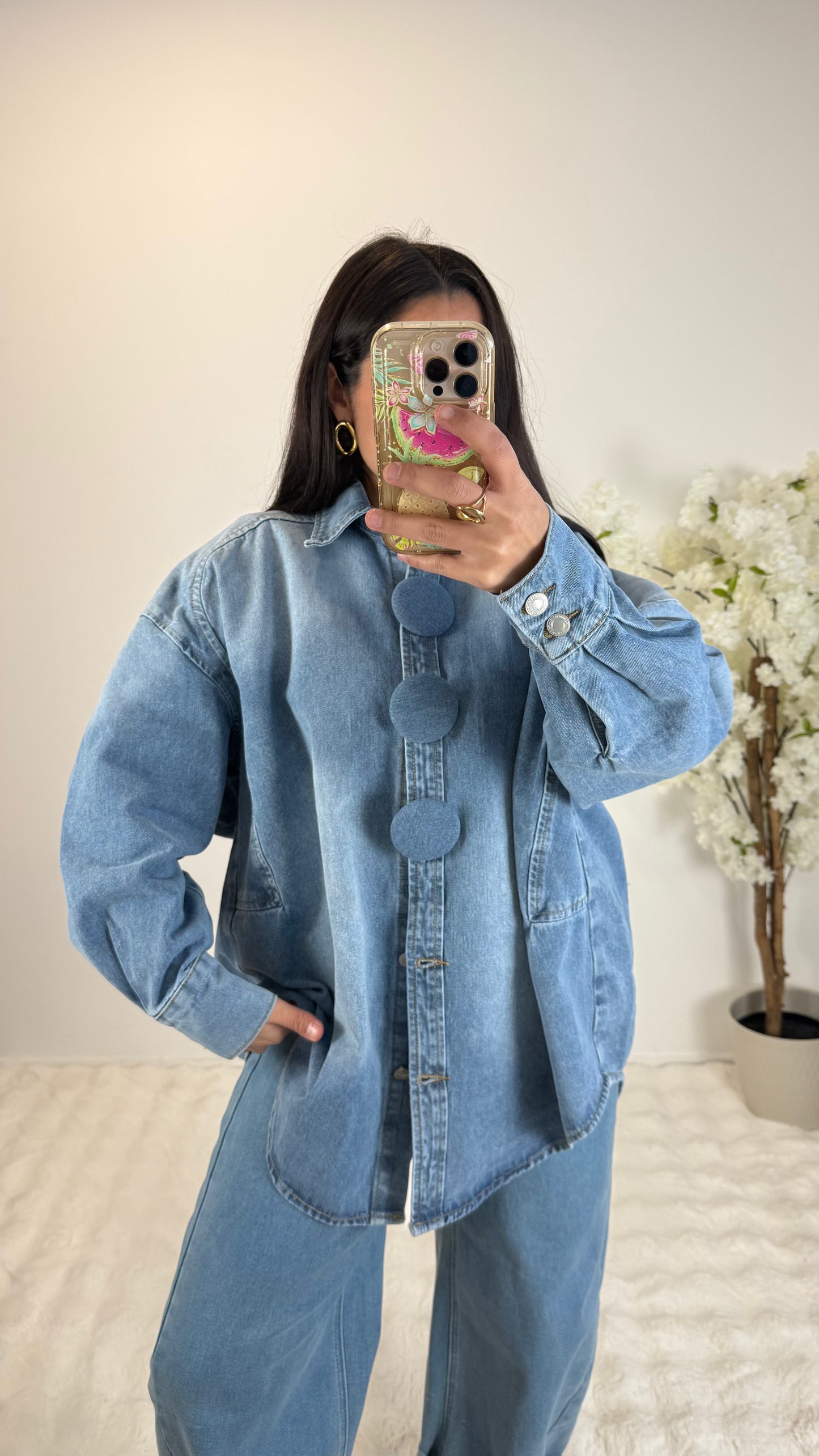 VESTE JEANS GAELLE OVERSIZE