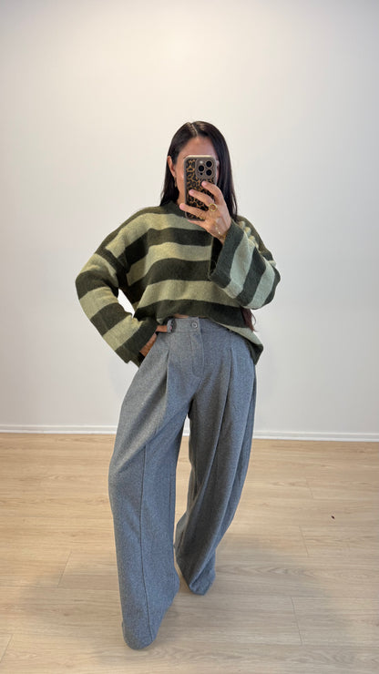 PULL MAYLIS KAKI&OLIVE